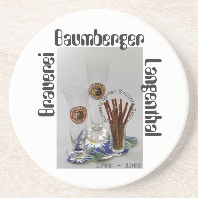 Brauerei Baumberger Langenthal Bierdeckel Coaster (Front)