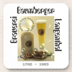 Brauerei Baumberger Langenthal Kork-Untersetzer Coaster