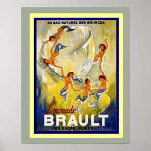 Brault Limonade Poster publicitaire en français 16