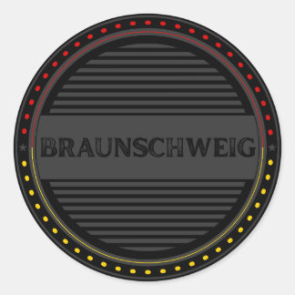 Braunschweig City Pride Emblem – German Identity Classic Round Sticker
