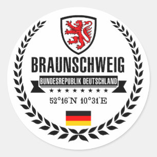 Braunschweig Classic Round Sticker
