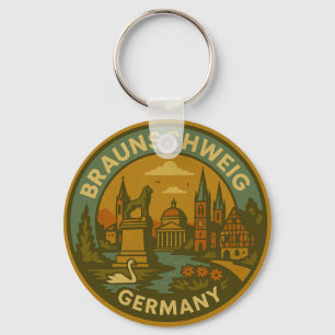 Braunschweig Germany Cityscape Keychain