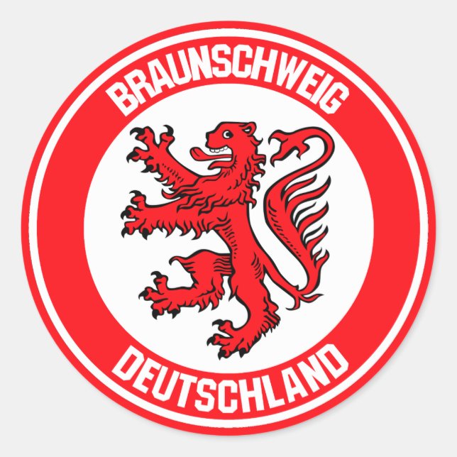 Braunschweig Round Emblem Classic Round Sticker (Front)