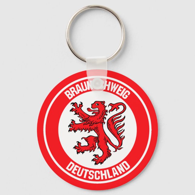 Braunschweig Round Emblem Keychain (Front)