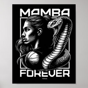 Brave And Fearless Mamba Girl Motivation  Poster