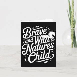 Brave And Wild Natures Child Equestrians &amp; Hor Card