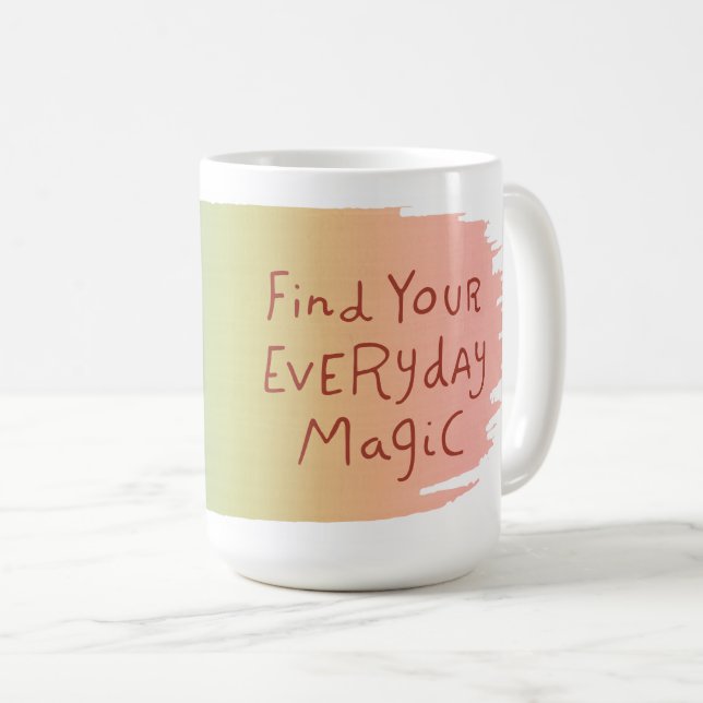 Brave Apprentissage quotidien Magie Mug Bourgogne (Devant droit)