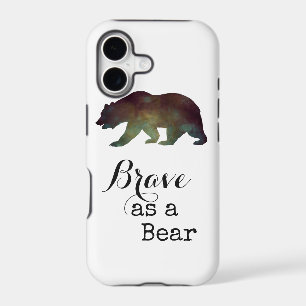 Brave as a Bear Watercolor Typography