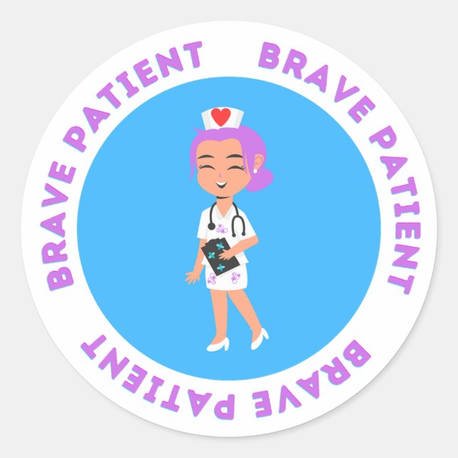 Brave auto-collant patient pour les enfants dans l (Devant)