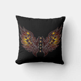 Brave Black Pillow