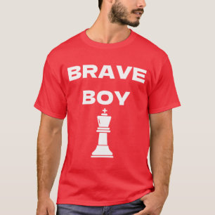 Brave BoyChess King Vintage Chess BoyDaro750 funny T-Shirt