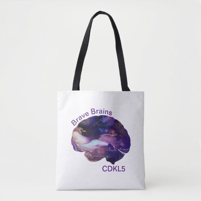 Brave Brains CDKL5 Tote Bag (Front)