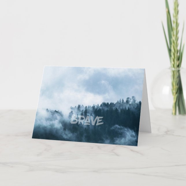 Brave carte de note blanche Inspiration (Devant)