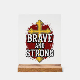 Brave et Fort Design de Chemise Vintage Croix_1