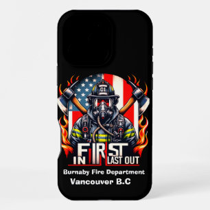 Brave firefighter ready iPhone 16 pro max case