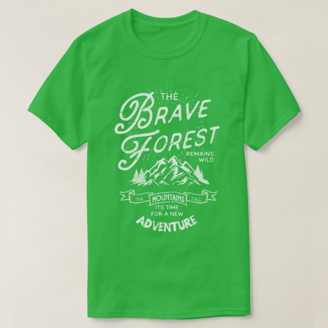 Brave Forest Hiker 2 T-Shirt (Design Front)