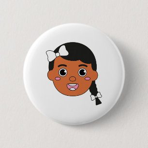 Brave Girl Black History Month Women’s African Ame 2 Inch Round Button