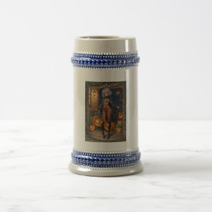 Brave Halloween Girl Trick or Treat Bodypainting Beer Stein