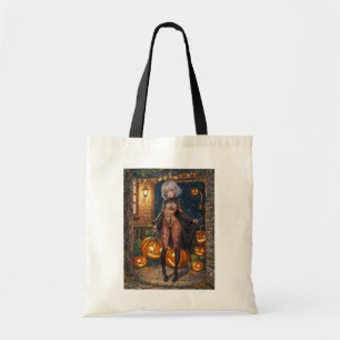 Brave Halloween Girl Trick or Treat Bodypainting Tote Bag