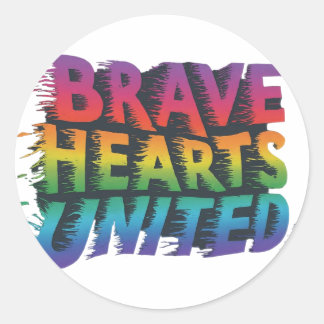 Brave Hearts United Classic Round Sticker