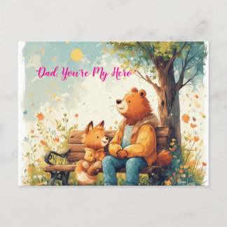 Brave, Kind, and Funny – Heartfelt Father’s Day Me Holiday Postcard