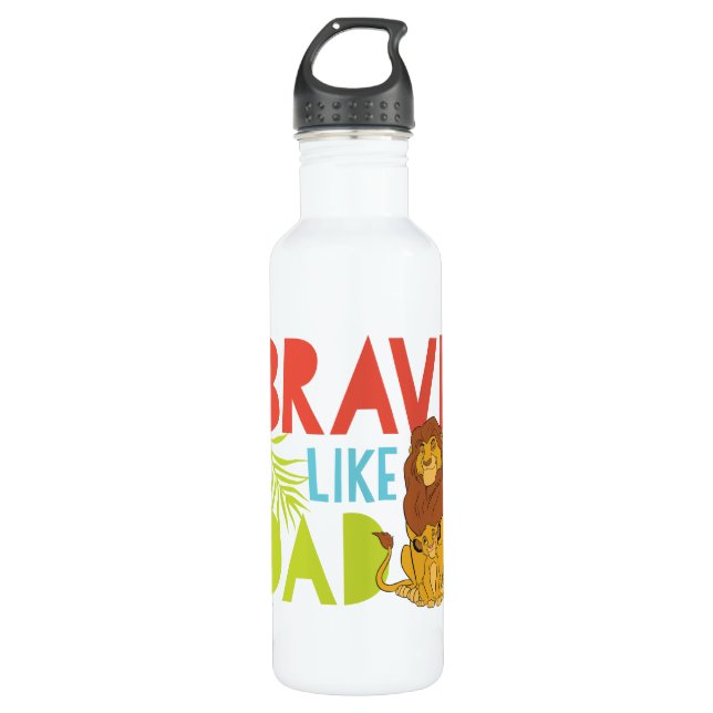 Brave Like Dad 710 Ml Water Bottle (Front)