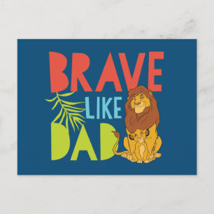 Brave Like Dad Postcard