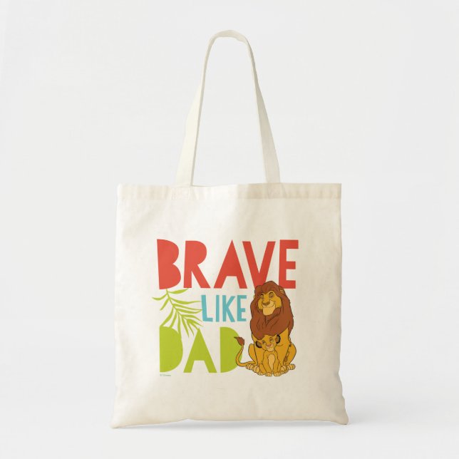Brave Like Dad Tote Bag (Front)