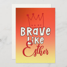 Brave Like Esther - Inspiring Jewish Purim Art