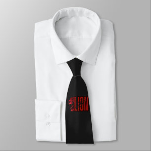 Brave lion neck tie