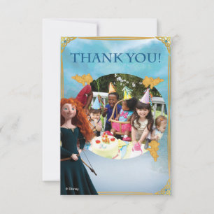 Brave Merida   Birthday Thank You Photo Card