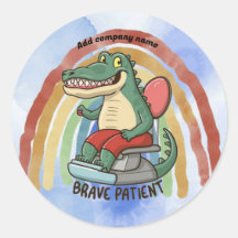 brave patient crocodail dentist