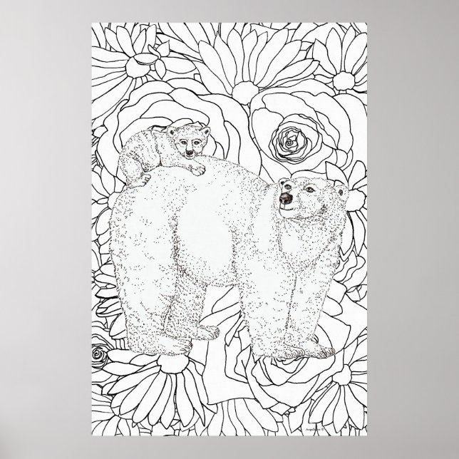 Brave Polar Bear Poster (Front)