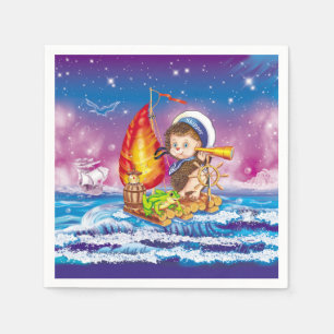 Brave sailor napkin