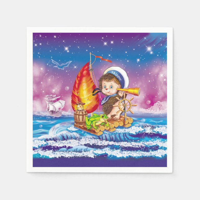 Brave sailor napkin (Front)