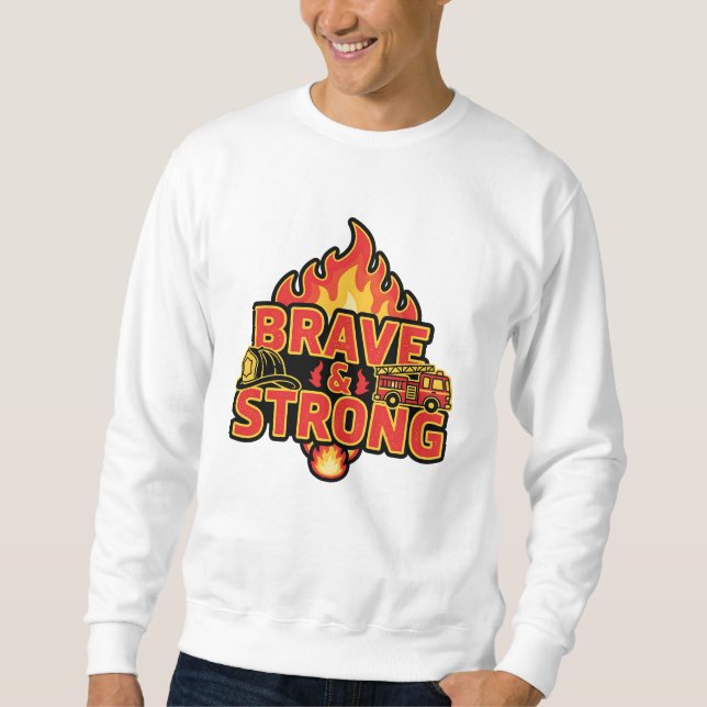 Brave & Strong – Firefighter Pride Tee (Front)