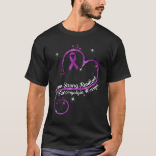 Brave Strong Resilient Fibromyalgia Warrior Awaren T-Shirt