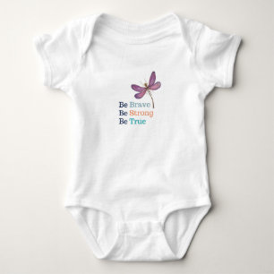 Brave Strong True Dragonfly Baby Bodysuit