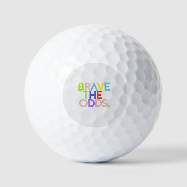  Brave the Odds Golf Balls (Front)