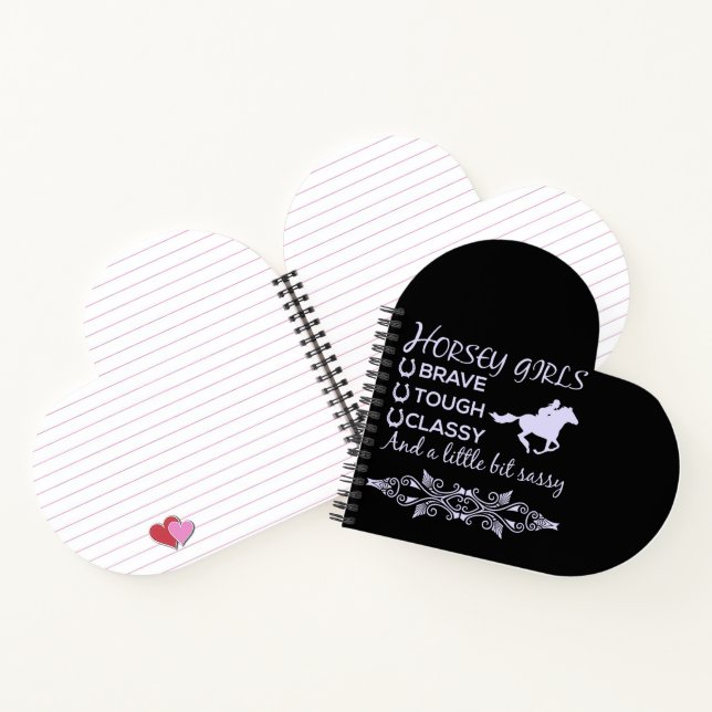 Brave Tough Classy Horse  Notebook (Inside)