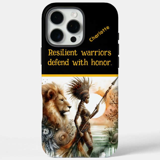 Brave warrior guards the calm river Case-Mate iPhone case (Back)