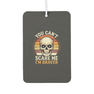 Braver Halloween Skull Retro Horror Design_1 Air Freshener