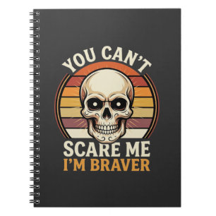 Braver Halloween Skull Retro Horror Design_1 Notebook