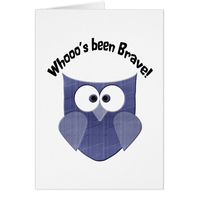 Bravery Blue Cute Owl (Front)