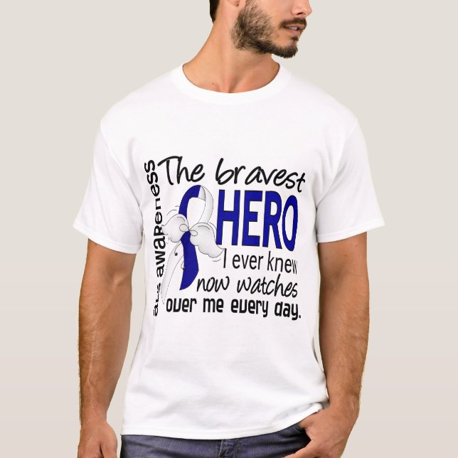 Bravest Hero I Ever Knew ALS T-Shirt (Front)
