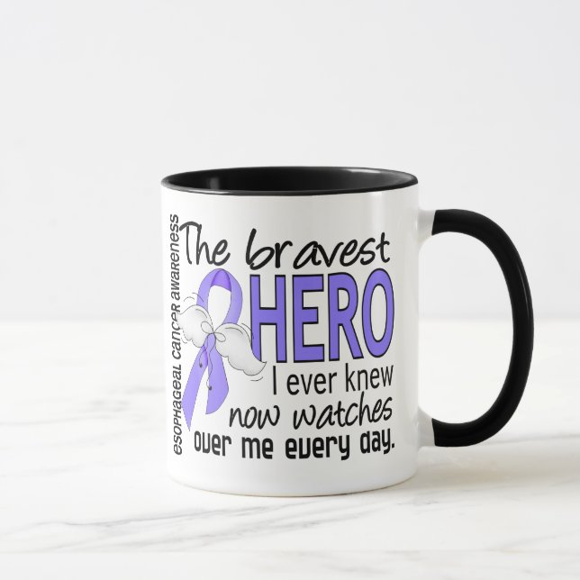 Bravest Hero I Ever Knew Esophageal Cancer Mug (Right)