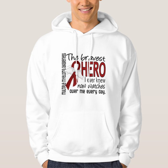 Bravest Hero I Ever Knew Multiple Myeloma Hoodie (Front)