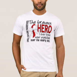 Bravest Hero I Ever Knew Oral Cancer T-Shirt