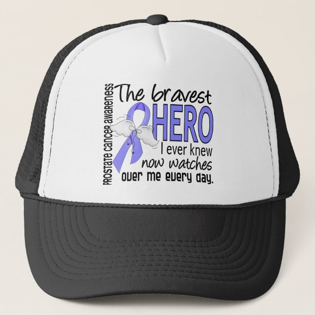 Bravest Hero I Ever Knew Prostate Cancer Trucker Hat (Front)