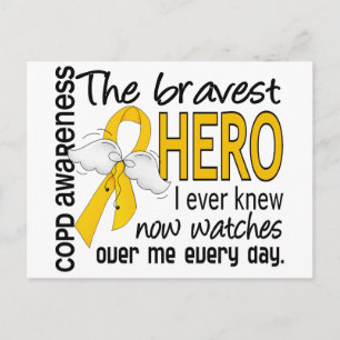 Bravest Hero I Knew COPD Postcard